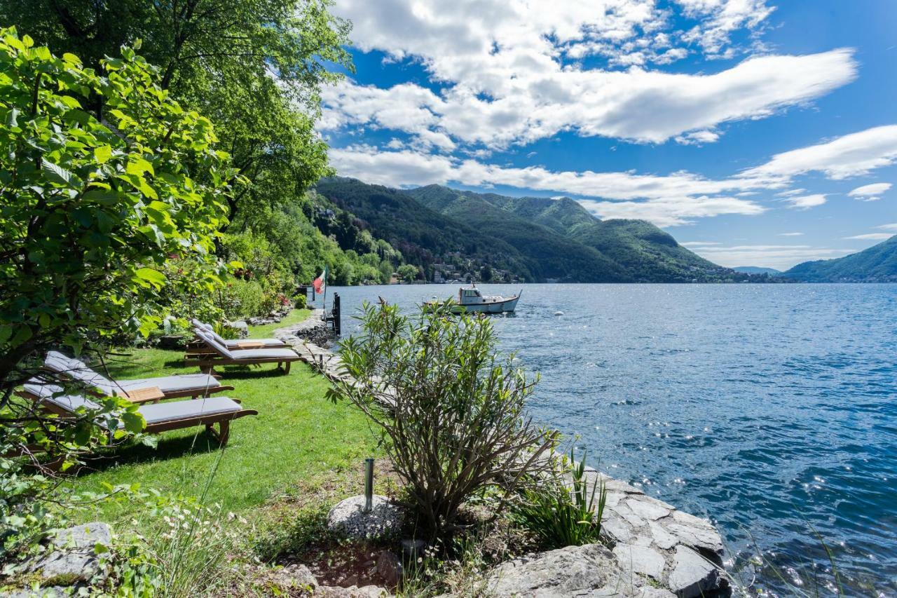 The Writer'S Nest Waterfront Villa By Rent All Como Faggeto Lario Exterior foto