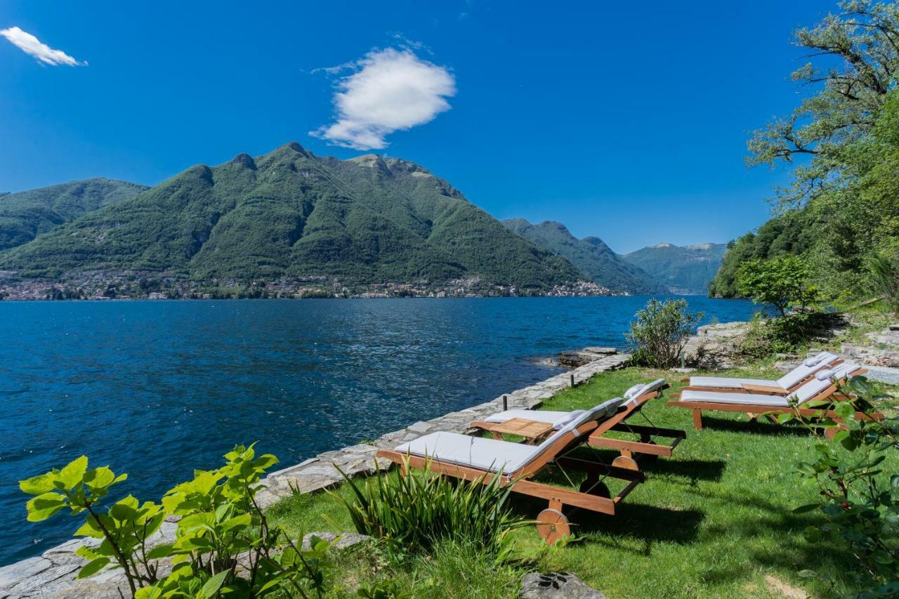 The Writer'S Nest Waterfront Villa By Rent All Como Faggeto Lario Exterior foto